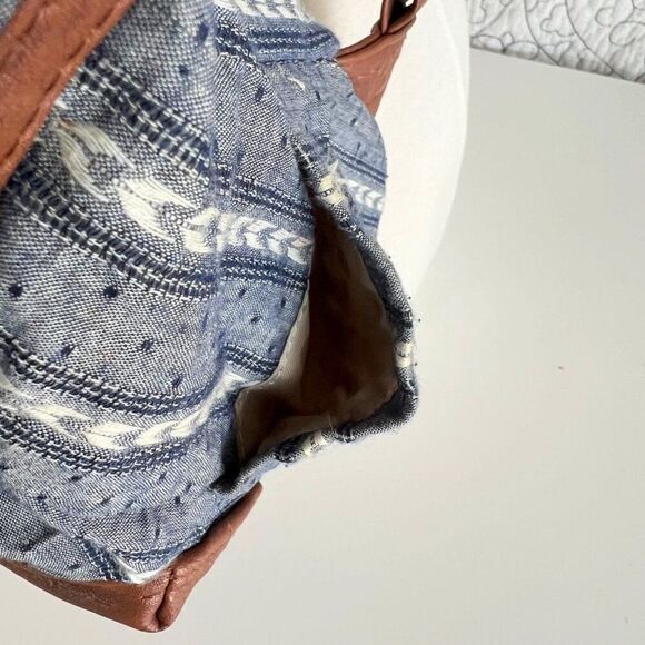 Madden‎ Girl Backpack  Denim Chambray Vegan Leather - Picture 10 of 13